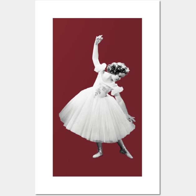 Shirley Temple Black and White Ballerina Wall Art by RetroSalt